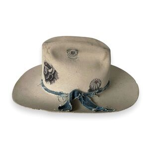 Custom Bohemian Cowboy Style Hat “Irregular by Zip Stevenson”